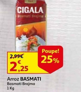 Auchan Arroz basmati cigala promoção