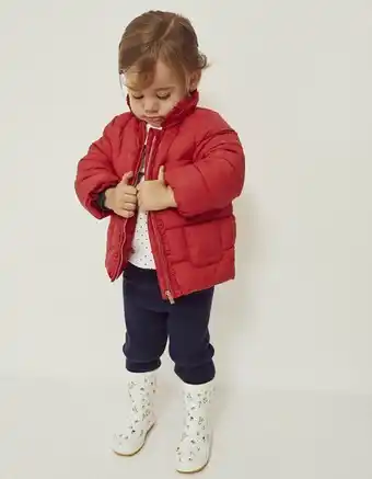 Zippy Blusão acolchoado com folhos para bebé menina, vermelho promoção