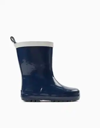 Zippy Galochas de borracha para bebé, azul escuro/branco promoção