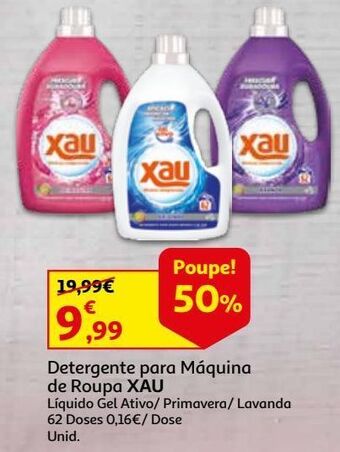 Auchan Det. roupa máquina xau promoção
