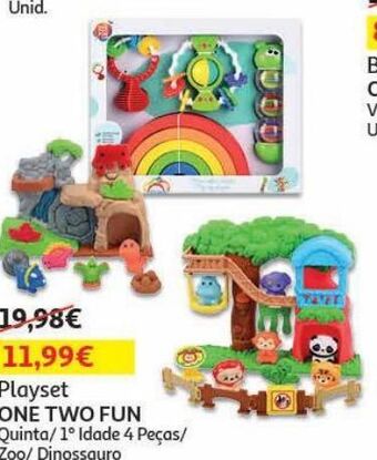 Auchan Playset animais one two fun promoção