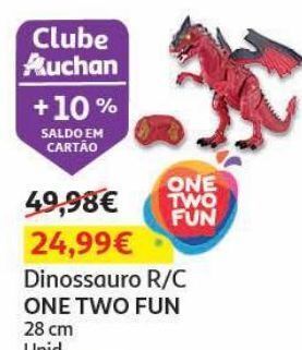 Auchan Dinossauro r/c one two fun:28cm promoção
