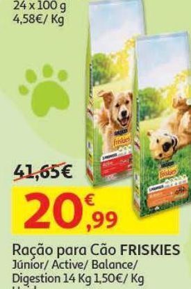 Auchan Ração cão friskies promoção