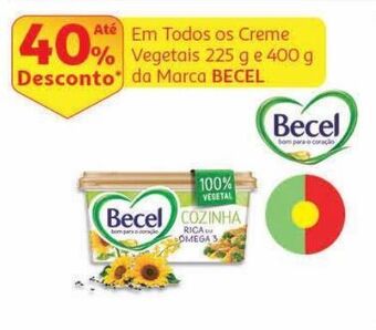 Auchan Creme vegetal becel promoção