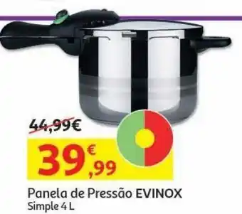 Auchan Panela pressão evinox simple 4l promoção