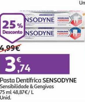 Auchan Pasta dentífrica sensodyne promoção
