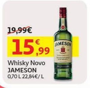Auchan Whisky novo jameson:0.70 l promoção