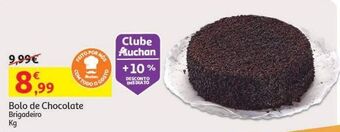 Auchan Bolo de chocolate brigadeiro:kg produção própria promoção