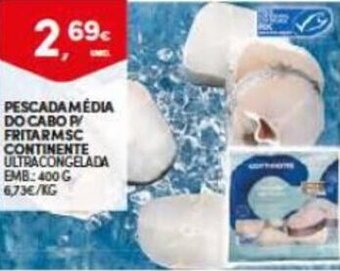 Continente Pescada Media Do Cabo p/ Fritar MSC Continente promoção