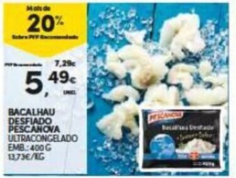 Continente Bacalhau Desfiado Pescanova promoção