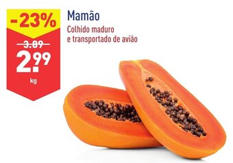 ALDI Mamão promoção