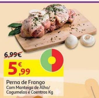 Auchan Perna frango:c/mant alho cogume.coentros kg promoção