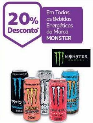 Auchan Bebida energetica monster promoção