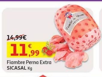 Auchan Fiambre perna extra sicasal:kg promoção