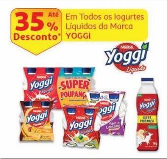 Auchan Iogurte líquido yoggi promoção