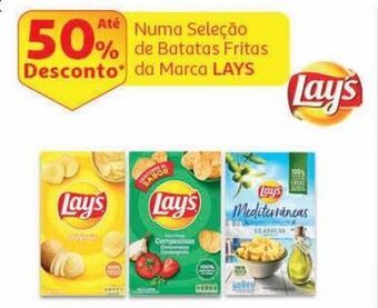 Auchan Batatas fritas lisas lay's promoção