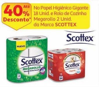 Auchan Papel higiénico scottex promoção