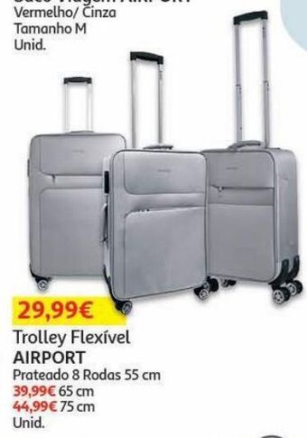 Auchan Trolley flexivel airport promoção