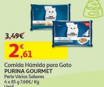 Auchan Comida húmida gato gourmet promoção