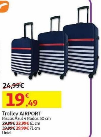 Auchan Trolley flexivel airport promoção