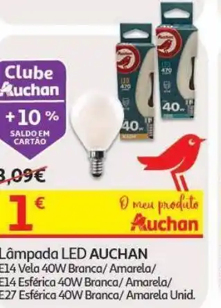 Auchan Lampada led vela auchan promoção