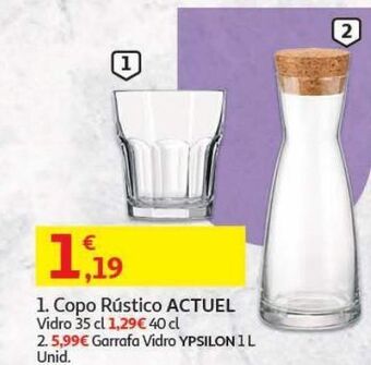 Auchan Copo rustico promoção