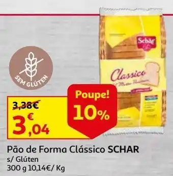 Auchan Pão de forma clássico schar promoção