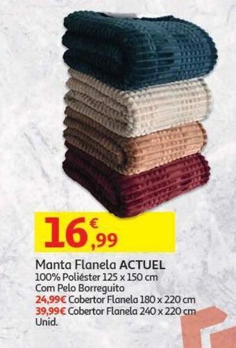 Auchan Manta flanela actuel promoção