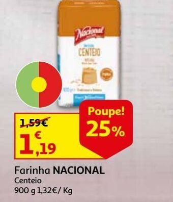 Auchan Farinha de centeio nacional promoção