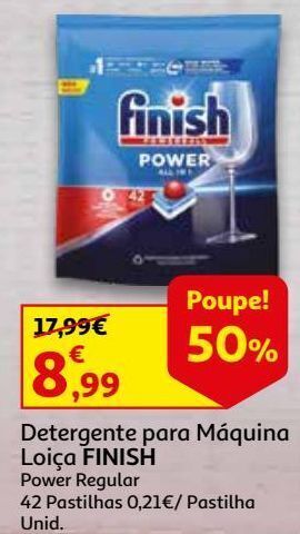 Auchan Det.maquina loiça finish promoção