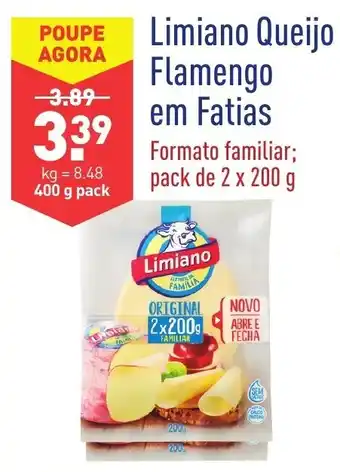 ALDI Limiano Queijo Flamengo em Fatias 400g promoção