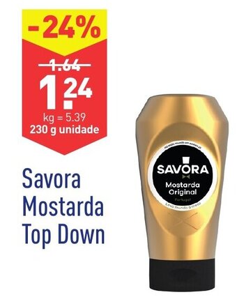 ALDI Savora Mostarda Top Down 230g promoção