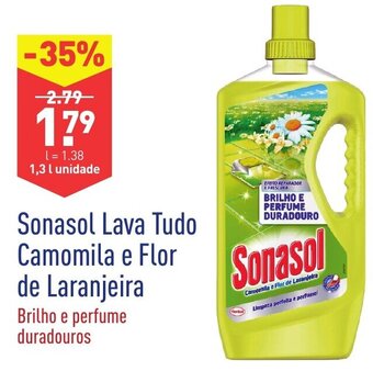 Sonasol Lava Tudo Camomila e Flor de Laranjeira 1,3L