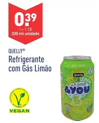 ALDI Quelly Refrigerante com Gás Limão 330ml promoção