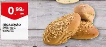 Continente Pao Alemao 100g promoção
