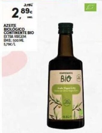 Continente Azeite Biologico Continente Bio 500ml promoção