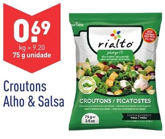 ALDI Croutons Alho & Salsa 75g promoção