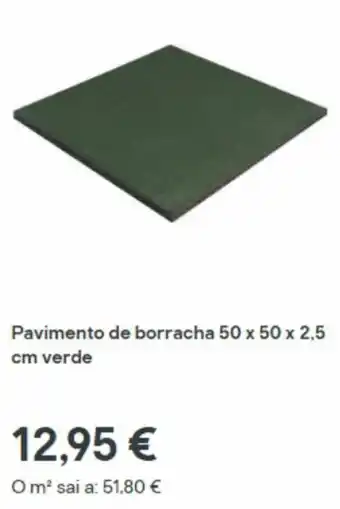 Brico Depôt Pavimento de borracha 50x50x2.5cm verde promoção