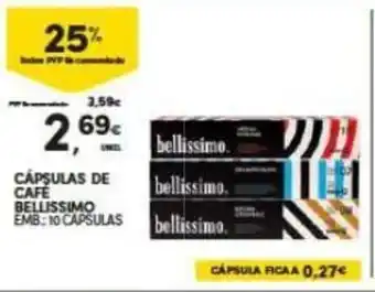 Capsulas de Cafe Bellissimo