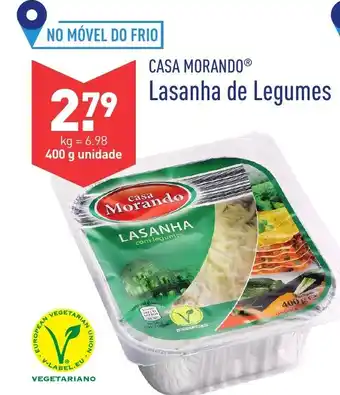 ALDI Casa Morando Lasanha de Legumes 400g promoção