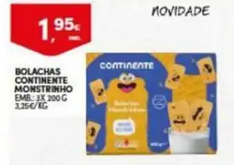 Continente Bolachas Continente Monstrinho promoção