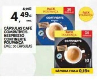 Capsulas Cafe Compativeis Nespresso Continente Poupanca