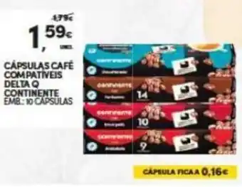 Continente Capsulas Cafe Compativeis Delta Q Continente promoção