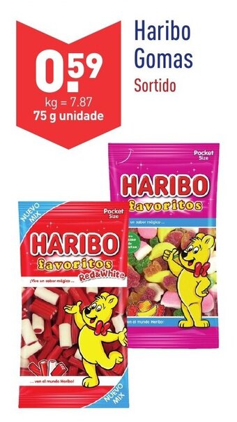 ALDI Haribo Gomas 75g promoção