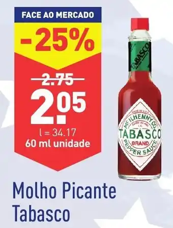 ALDI Molho Picante Tabasco 60ml promoção