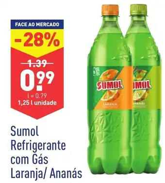 ALDI Sumol Refrigerente com Gás Laranja/ Ananás 1,25L promoção