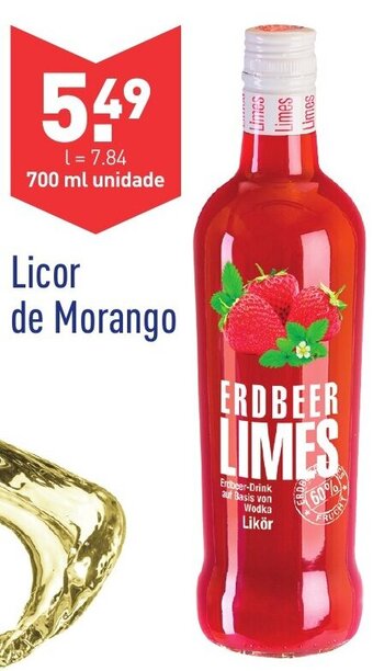 ALDI Licor de Morango 700ml promoção