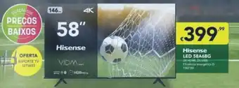 Radio Popular HiSense LED 58A6BG 58" promoção