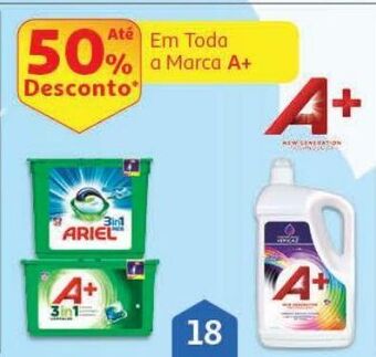Auchan Detergente roupa a+ promoção