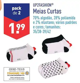 ALDI Up2Fashion Meias Curtas 35/38-39/42 promoção